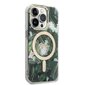 Komplekts Guess GUBPP14XHJEACSA Case+ Lādētājs iPhone 14 Pro Max 6,7" zaļš|zaļš cietais korpuss Jungle MagSafe cena un informācija | Telefonu vāciņi, maciņi | 220.lv