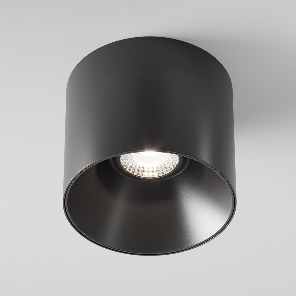 Maytoni Tehniskā griestu lampa Alfa LED C064CL-01-15W4K-RD-B melna cena un informācija | Griestu lampas | 220.lv