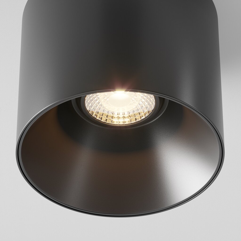 Maytoni Tehniskā griestu lampa Alfa LED C064CL-01-25W3K-RD-B Melna цена и информация | Griestu lampas | 220.lv