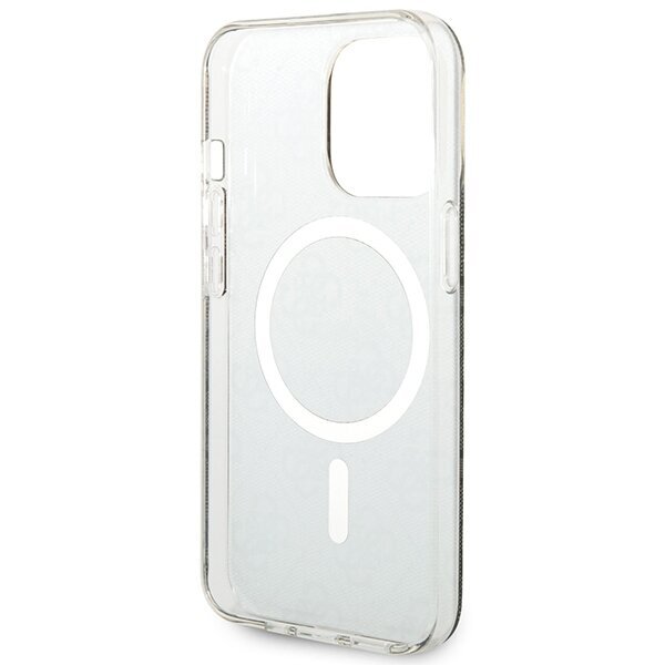 Komplekts Guess GUBPP13LH4EACSW Case+ Lādētājs iPhone 13 Pro brūns|brūns cietais korpuss 4G Print MagSafe cena un informācija | Telefonu vāciņi, maciņi | 220.lv