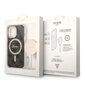 Komplekts Guess GUBPP13XH4EACSK Case+ Lādētājs iPhone 13 Pro Max melns|melns cietais korpuss 4G Print MagSafe cena un informācija | Telefonu vāciņi, maciņi | 220.lv