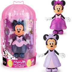 Disney Minnie Mouse Mini princeses lelle + garderobes tērpi cena un informācija | Attīstošās rotaļlietas | 220.lv