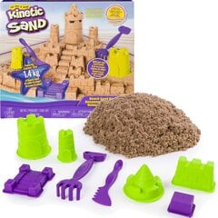 Kinetic Sand Kinētisko smilšu pludmales pils komplekts cena un informācija | Attīstošās rotaļlietas | 220.lv