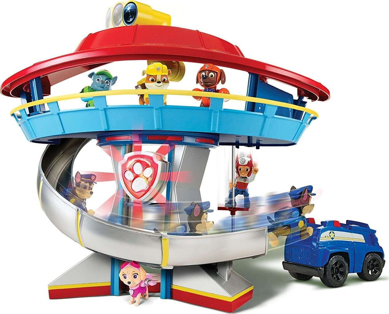 Spin Master Paw Patrol Headquarters Chase figūriņa un policijas transportlīdzeklis cena un informācija | Rotaļlietas zēniem | 220.lv