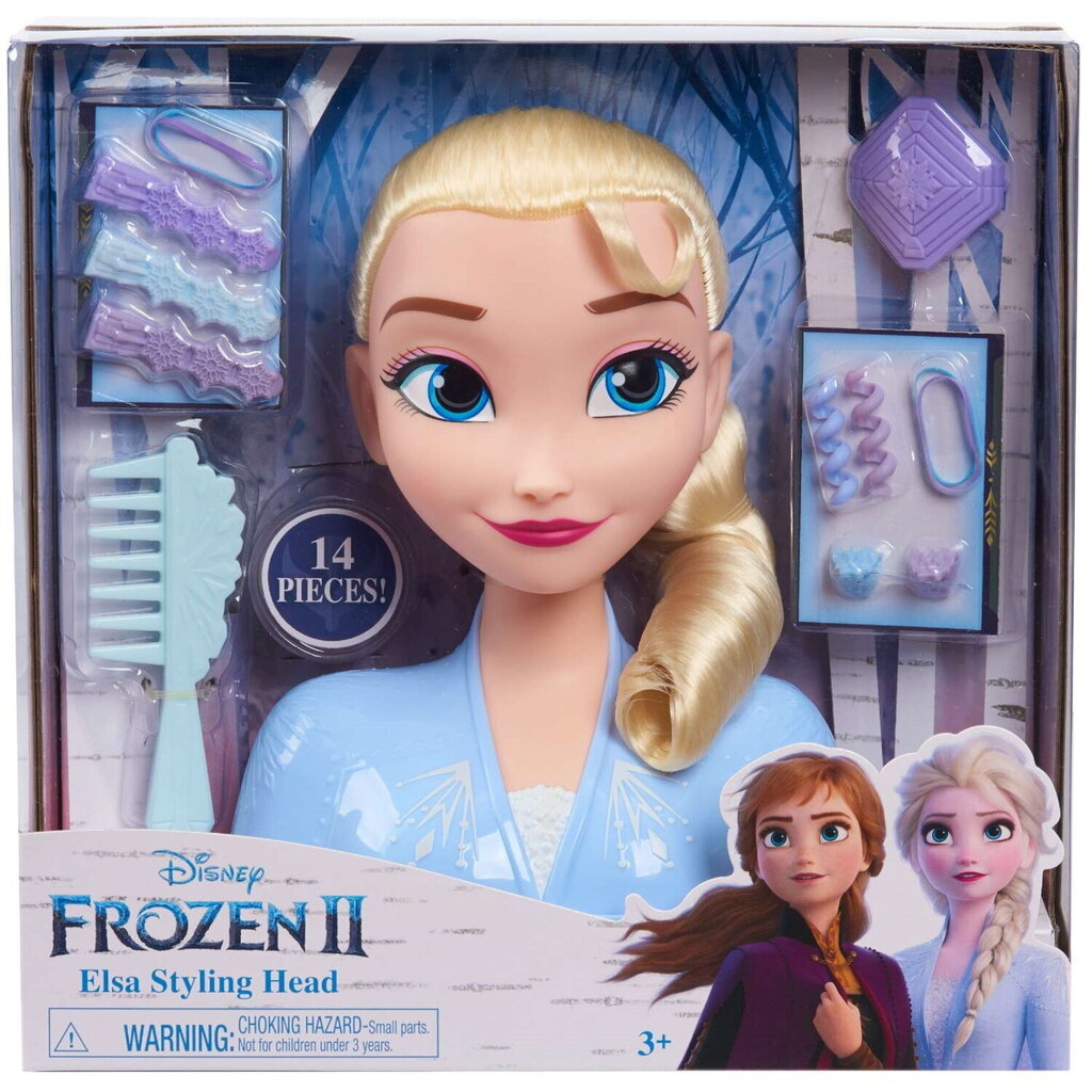 Iceberg Land Elsa ķemmēšanas un veidošanas galva + piederumi cena un informācija | Rotaļlietas meitenēm | 220.lv