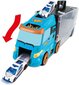 Hot Wheels Transporter Truck 14 automašīnām + 1 automašīna un ceļa zīmes цена и информация | Rotaļlietas zēniem | 220.lv