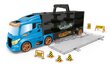 Hot Wheels Transporter Truck 14 automašīnām + 1 automašīna un ceļa zīmes цена и информация | Rotaļlietas zēniem | 220.lv