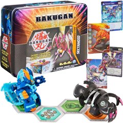 Bakugan kārbas skārda Baku-Tin + 2 figūriņas un Sectanoid kartes цена и информация | Конструктор автомобилей игрушки для мальчиков | 220.lv