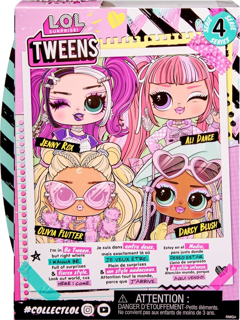 LOL Pārsteigums! Tweens Darcy Blush lelle + 15 aksesuāri цена и информация | Rotaļlietas meitenēm | 220.lv