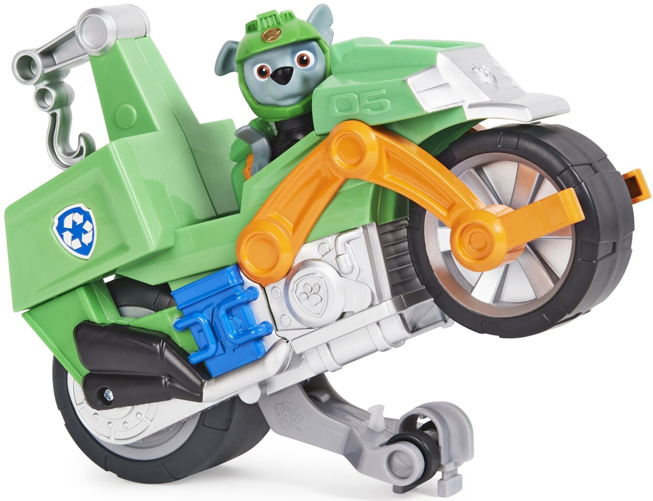 Paw Patrol Moto Pups Rocky figūriņa un motocikls deluxe Spin Master цена и информация | Rotaļlietas zēniem | 220.lv