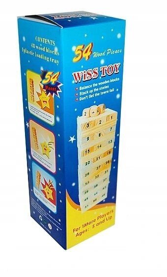 Galda spēle Wiss Toy, 54 gab. цена и информация | Galda spēles | 220.lv