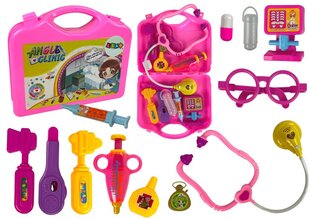 Ārsta instrumentu komplekts koferī, rozā krāsā cena un informācija | Rotaļlietas meitenēm | 220.lv