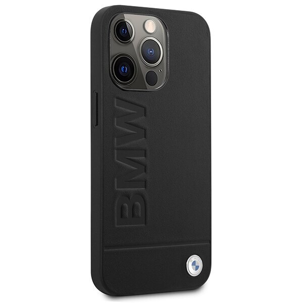 Korpuss BMW BMHMP14LSLLBK iPhone 14 Pro 6,1" czarny|black hardcase Signature Logo Imprint Magsafe cena un informācija | Telefonu vāciņi, maciņi | 220.lv