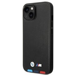 Korpuss BMW BMHCP14S22PTDK iPhone 14 6,1" czarny|black Leather Stamp Tricolor цена и информация | Чехлы для телефонов | 220.lv