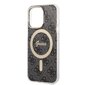 Komplekts Guess GUBPP13LH4EACSK Case+ Lādētājs iPhone 13 Pro melns|melns cietais korpuss 4G Print MagSafe cena un informācija | Telefonu vāciņi, maciņi | 220.lv