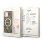 Komplekts Guess GUBPP12MH4EACSW Case+ Lādētājs iPhone 12|12 Pro brūns|brūns cietais korpuss 4G Print MagSafe cena un informācija | Telefonu vāciņi, maciņi | 220.lv