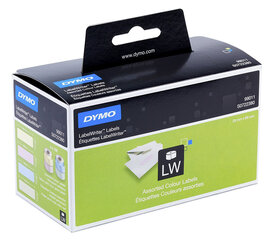 Этикетки Dymo 28 x 89 мм / 4 цвета 99011 / S0722380 цена и информация | Канцелярия | 220.lv