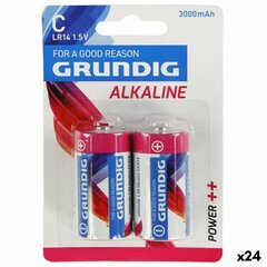 Alkaline baterijas LR14 Grundig Tips C (24 gb.) cena un informācija | Baterijas | 220.lv