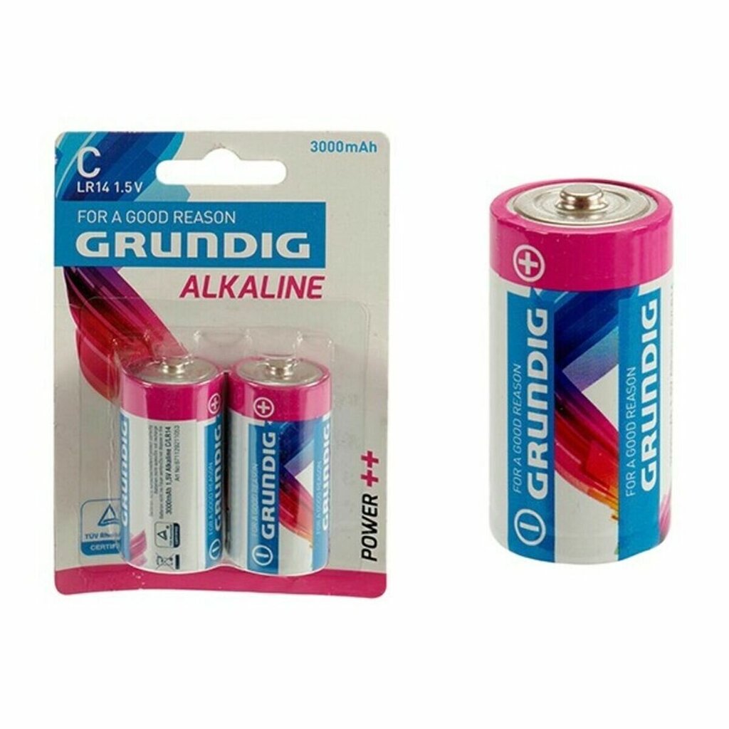 Alkaline baterijas LR14 Grundig Tips C (24 gb.) cena un informācija | Baterijas | 220.lv