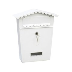 почтовый ящик EDM House Сталь Белый (21 x 6 x 30 cm) цена и информация | Почтовые ящики, номерные знаки для домов | 220.lv