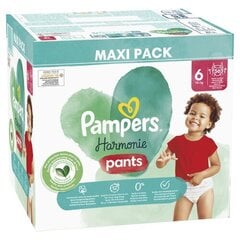 Подгузники-трусики PAMPERS Harmonie Pants Maxi Pack, размер 6, 15+ кг, 56 шт. цена и информация | Подгузники | 220.lv