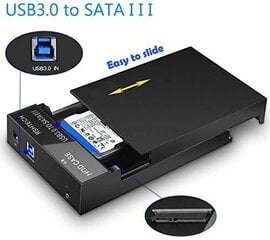 RSHTECH USB 3.0 SATA cietā diska korpuss 3,5"/2,5" SSD & HDD cena un informācija | Cieto disku somas un apvalki | 220.lv