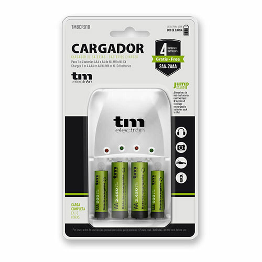 Baterijas Lādētājs TM Electron R03/R6 цена и информация | Akumulatori, lādētāji un piederumi | 220.lv