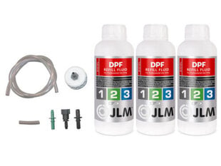 JLM DPF uzpildes šķidruma piedeva dīzeļa daļiņu filtram 3 litri + uzpildes komplekts cena un informācija | Auto ķīmija | 220.lv