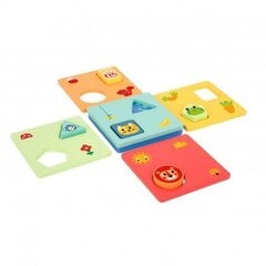 Puzle TOOKY TOY (Montessori "Dzīvnieku formas un krāsas") FSC цена и информация | Развивающие игрушки | 220.lv