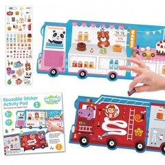 Набор наклеек для пожарной машины и кафе-мороженного цена и информация | Развивающие игрушки | 220.lv