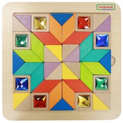 MASTERKIDZ Puzzle Mosaic Krsu un formu apguve Tangram Montessori cena un informācija | Attīstošās rotaļlietas | 220.lv