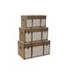Ceļojumu bagāžas komplekts DKD Home Decor (80 x 40,5 x 40,5 cm) цена и информация | Veļas grozi un mantu uzglabāšanas kastes | 220.lv