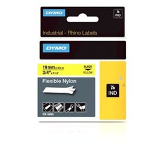 Neilona lente Dymo Rhino, 19mm x 3.5m, melns/dzeltens cena un informācija | Piederumi printerim | 220.lv