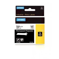 Poliestera lente Dymo Rhino, 9mm x 5.5m, melns cena un informācija | Piederumi printerim | 220.lv