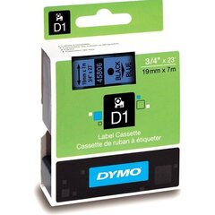 Lente Dymo D1, 19mm x 7m, melns/zils cena un informācija | Piederumi printerim | 220.lv