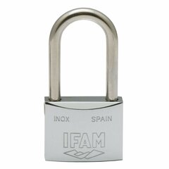 Piekaramā atslēga ar slēdzeni IFAM INOX 50AL Nerūsējošais tērauds Garums (5 cm) cena un informācija | Durvju slēdzenes | 220.lv