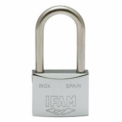 Замок с ключом IFAM INOX 40AL, длинный (40 мм) цена и информация | Дверные защелки | 220.lv