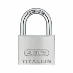 Piekaramā atslēga ar slēdzeni ABUS Titalium 64ti/60 Tērauds Alumīnijs normāls (6 cm) цена и информация | Дверные защелки | 220.lv