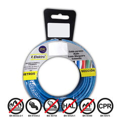 Параллельный кабель с интерфейсом EDM 28505, синий, 50 м цена и информация | Текстильные провода и клеммные колодки | 220.lv