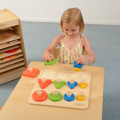Masterkidz koka krāsu šķirošana Montessori cena un informācija | Attīstošās rotaļlietas | 220.lv