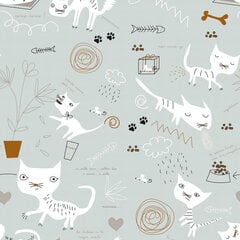 Gultas veļas komplekts Panzup Cats (240 x 220 cm) цена и информация | Постельное белье | 220.lv