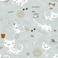 Gultas veļas komplekts Panzup Cats (240 x 220 cm) cena un informācija | Gultas veļas komplekti | 220.lv
