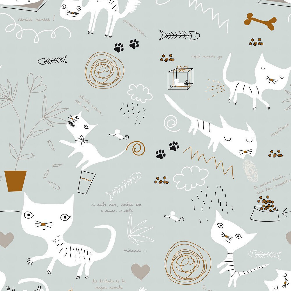 Gultas veļas komplekts Panzup Cats (150 x 220 cm) cena un informācija | Gultas veļas komplekti | 220.lv