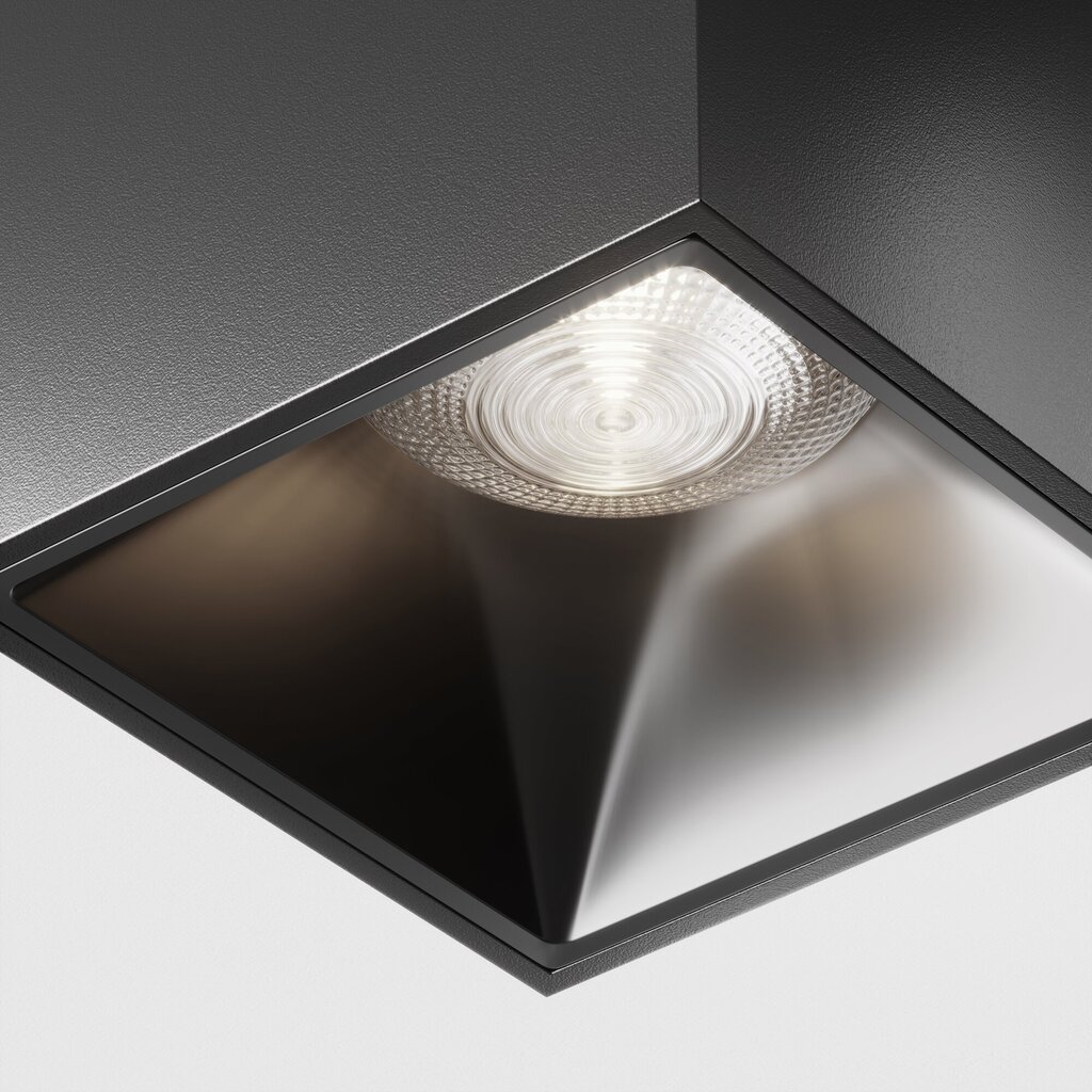 Maytoni Tehniskā griestu lampa Alfa LED C065CL-L12B4K-D Melns цена и информация | Griestu lampas | 220.lv