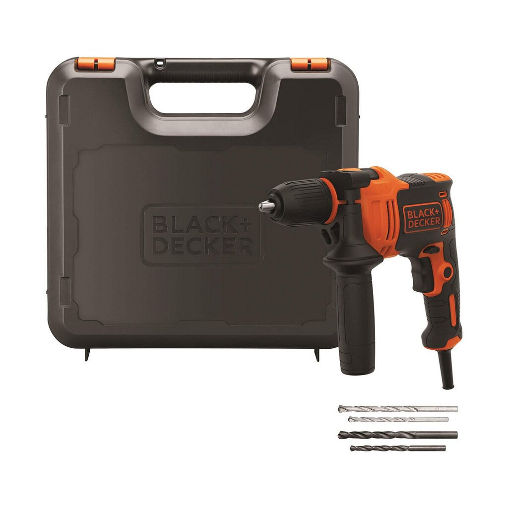 Urbja un piederumu komplekts Black & Decker BEH710K-QS 230 V 710 W цена и информация | Skrūvgrieži, urbjmašīnas | 220.lv