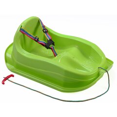 Пластиковые саночки Mini Bobek Marmat, зеленые цена и информация | Санки | 220.lv