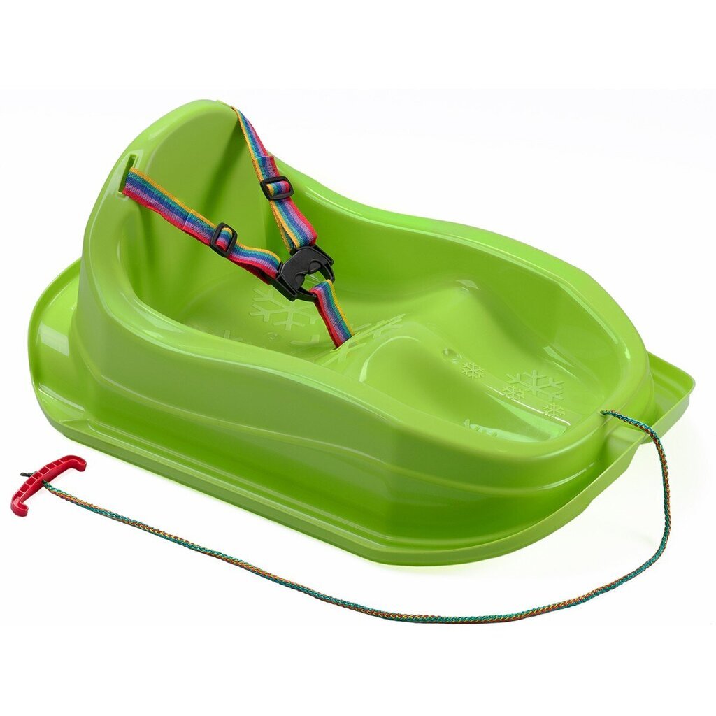 Plastmasas kamaniņas - Mini Bobek Marmat, zaļas, 71 cm cena un informācija | Ragavas | 220.lv