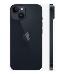 Apple iPhone 14 15,5 cm (6,1 collas) ar divām SIM kartēm iOS 16 5G 256 GB, melns cena un informācija | Mobilie telefoni | 220.lv