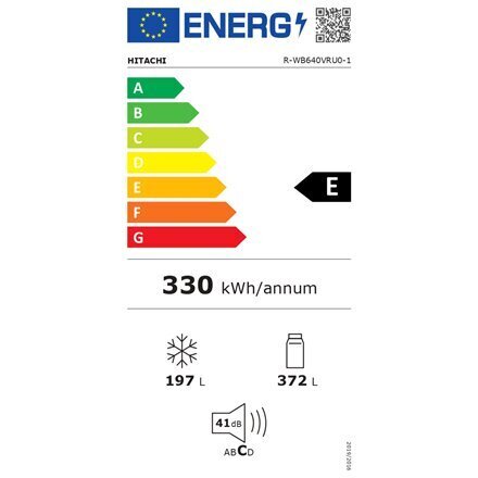 Hitachi R-WB640VRU0-1 (GMG) cena un informācija | Ledusskapji | 220.lv