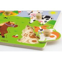 Деревянный пазл Viga цена и информация | Игрушки для малышей | 220.lv